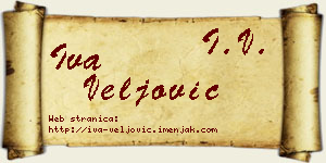 Iva Veljović vizit kartica